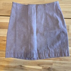 Free People Modern Femme Vegan Leather Mini Skirt